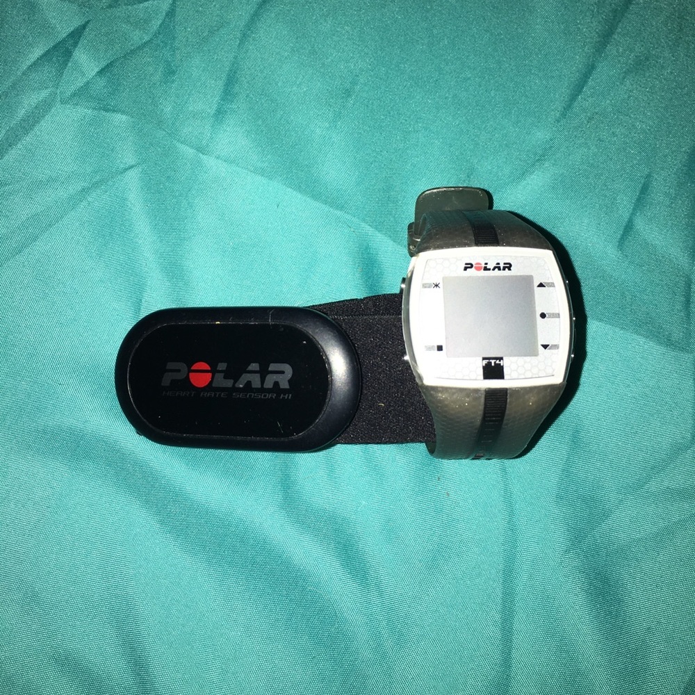 FT4 Polar watch and heart rate chest strap